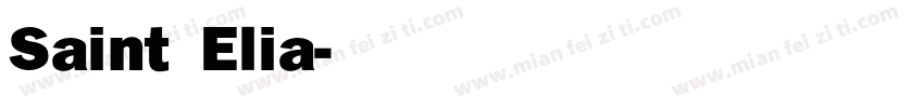 Saint Elia字体转换